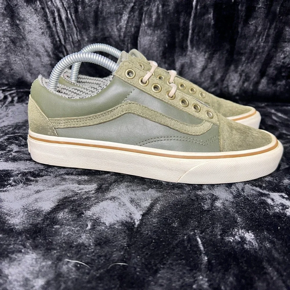 Vans Old Skool MTE 721454‎ Unisex M7/W8.5 Shoes Grape Leaf Marshmallow Sneakers